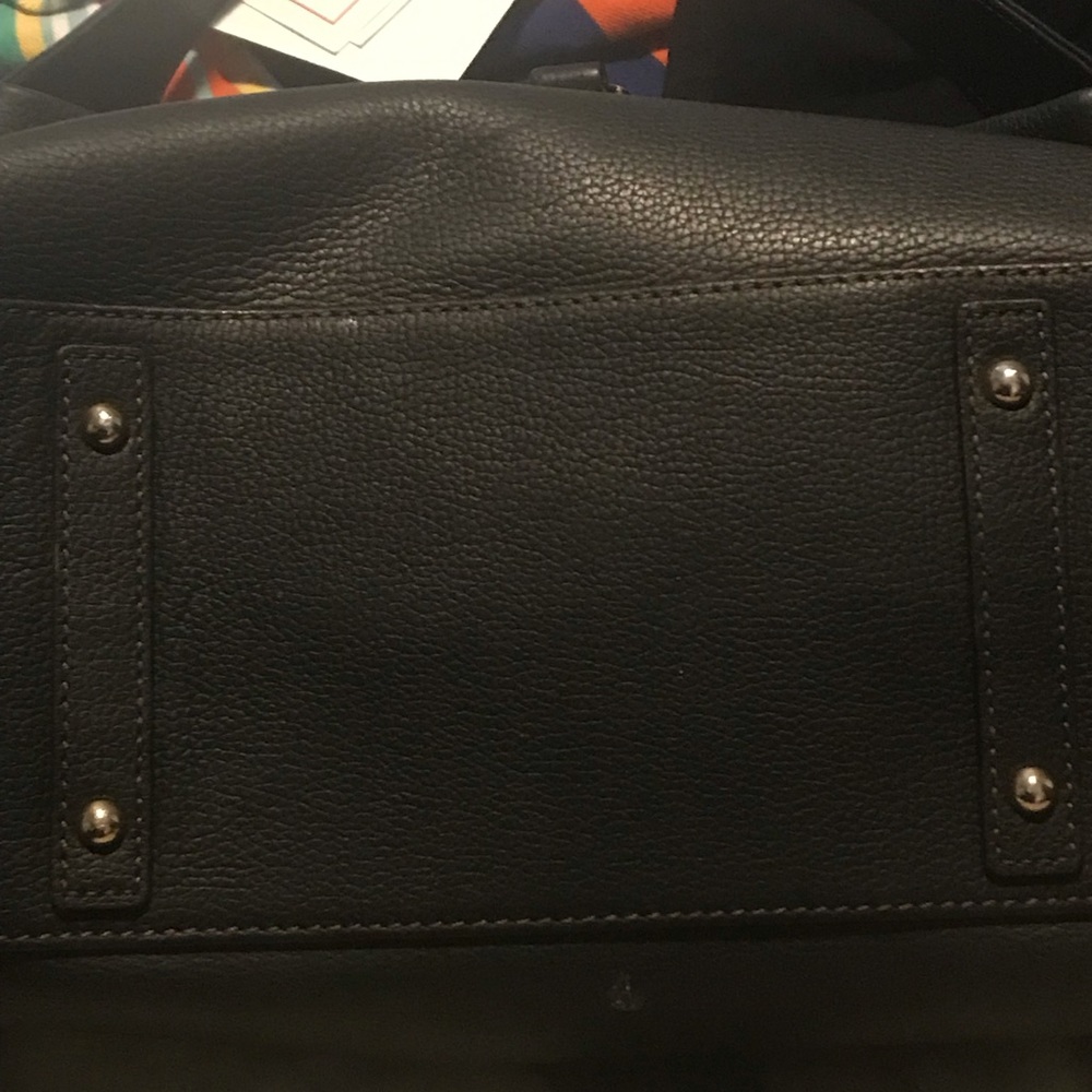 Black Leather Dooney and Bourke Shoulder Bag - Picture 2 of 8